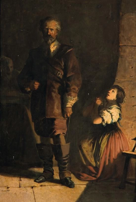 Bozzetto di Lucia davanti all’Innominato - Fondazione Gualandi, Bologna